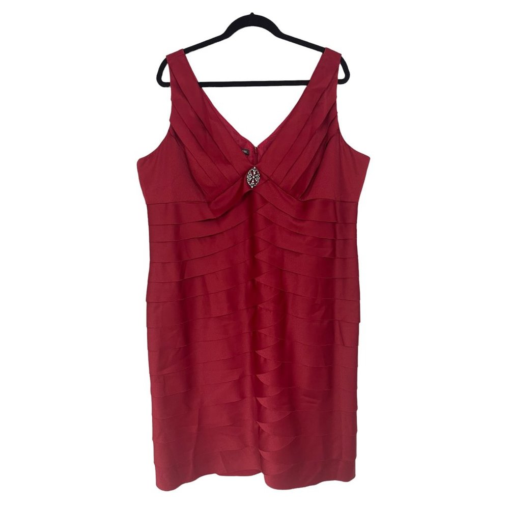 Jones Wear Red Cocktail Dress sz 20W